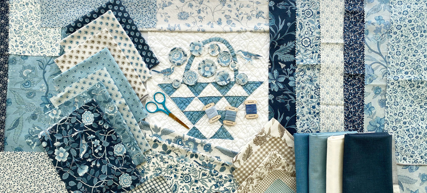 Sacre Bleu Jelly Roll® 13970JR Moda Precuts Jelly Roll 100% cotton fabric quilt strips by Moda French General