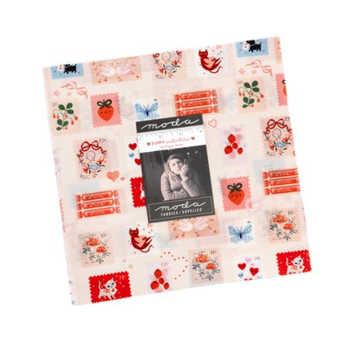 Funny Valentine Layer Cake® 37140LC Moda Precuts &nbsp;Moda Precuts &nbsp;pre-cut Layer Cake 10" squares quilt fabric by Lizzy House