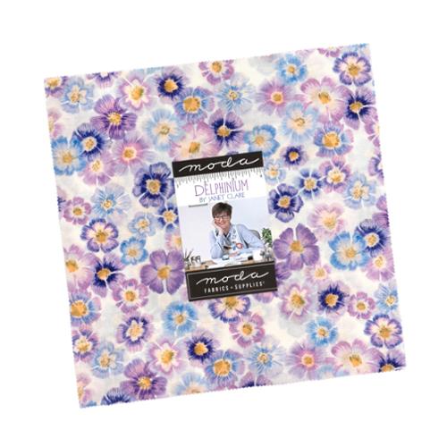 Delphinium Layer Cake® 24650LC Moda Precuts 10" squares quilt fabric by Janet Clare