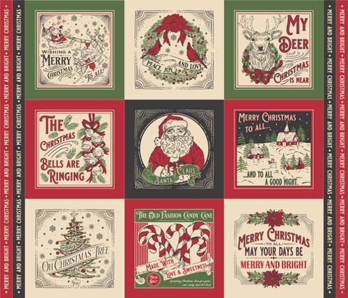 Holiday Cheer Panel Natural 20978 11 Moda by Stacy Iest Hsu for Moda Fabrics