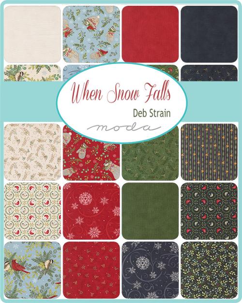 When Snow Falls Jelly Roll® 56170JR Moda Precuts 100% cotton fabric quilt strips by Deb Strain