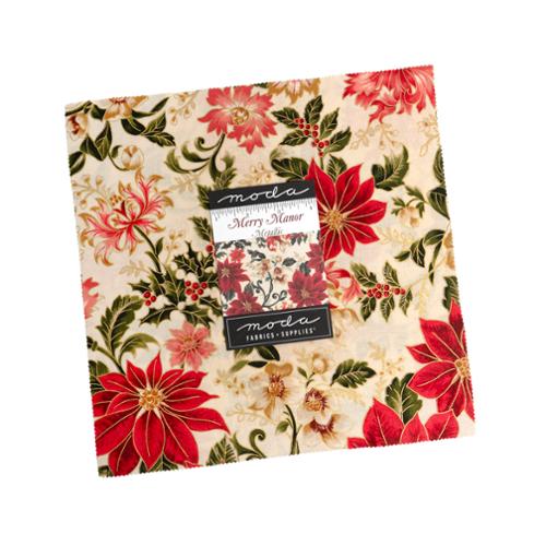Merry Manor 2025 Layer Cake® 33860LCM Moda Precuts 100% cotton quilting fabric 10" squares quilt fabric by Moda