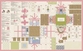 My Secret Garden Panel Cloud 20989 11 Moda by Stacy Iest Hsu for Moda Fabrics