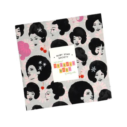 Sparkle Mart Layer Cake® RS0116LC Ruby Star Precut Layer Cake 10" squares quilt fabric by Melody Miller