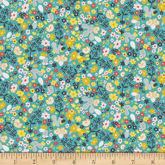 BUNDLE 05 Art Gallery Bloomcore Lagoon and Day Trip 5 Yard Assorted Scrap Bundle 100% cotton quilting fabric