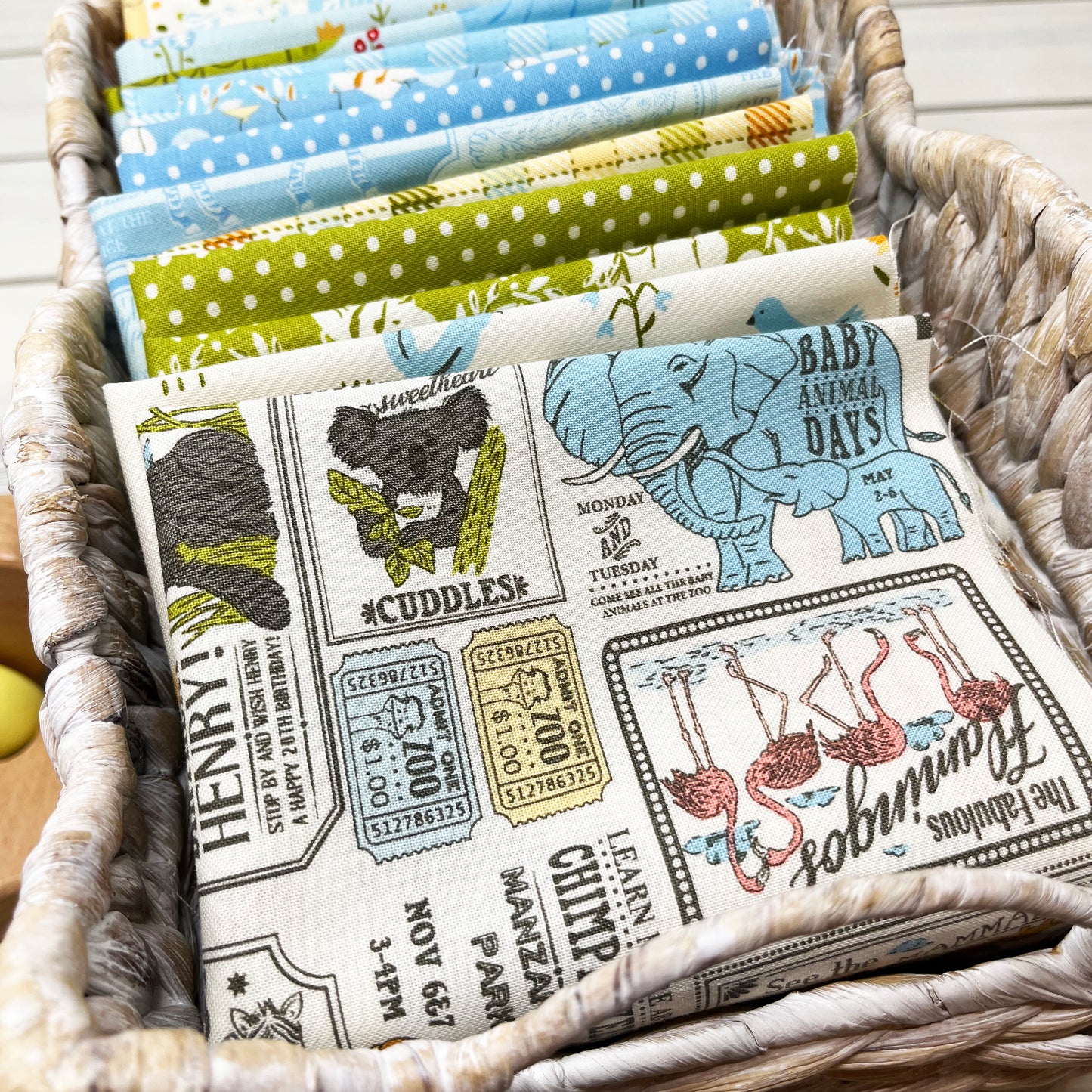 Animal Park Fun Layer Cake® 20960LC &nbsp;Moda Precuts pre-cut Layer Cake 10" squares quilt fabric by Stacy Iest Hsu