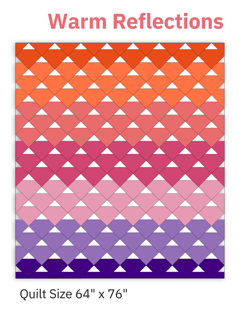 Warm Reflections Digital Quilt Pattern – My Fabric Addiction