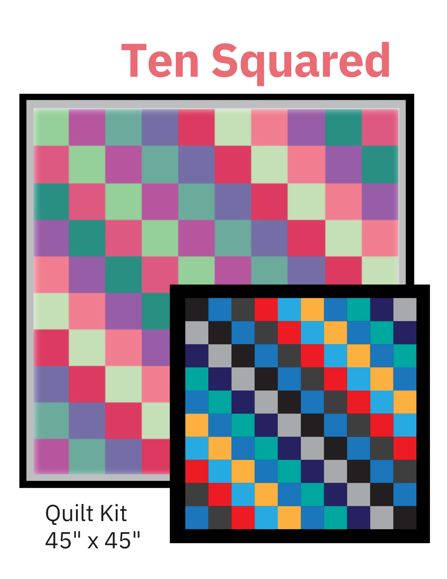 Ten Squared Digital Quilt Pattern