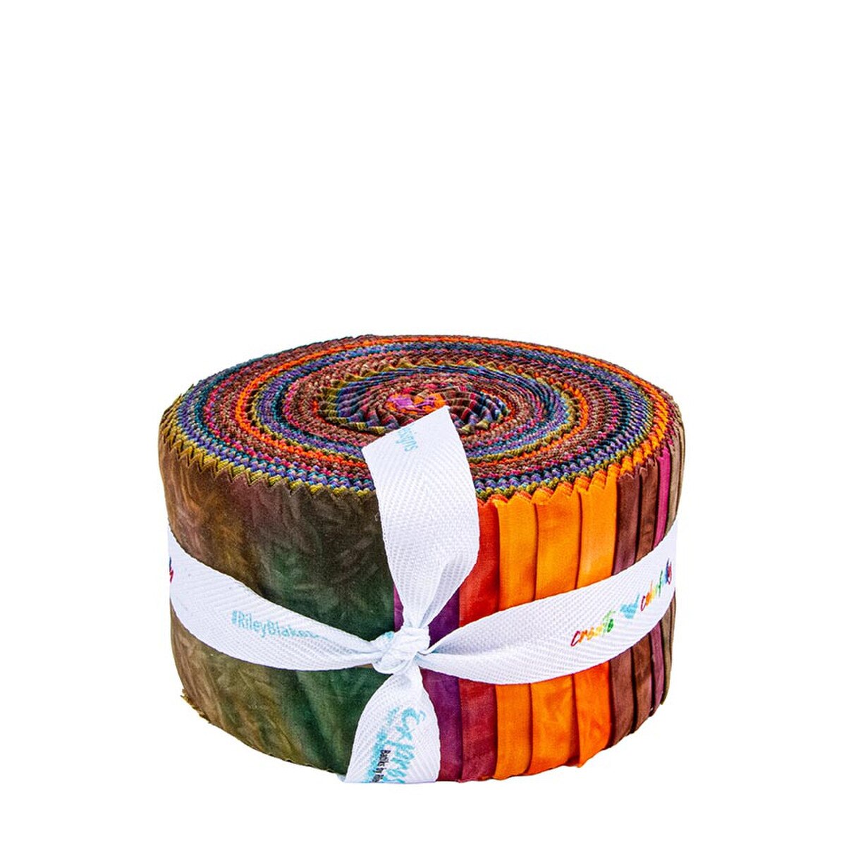 Riley Blake Batiks Express Yourself 40 piece 2.5-inch Strips Jelly Roll RP-23458-40 Express Yourself! Jasmine Collection)