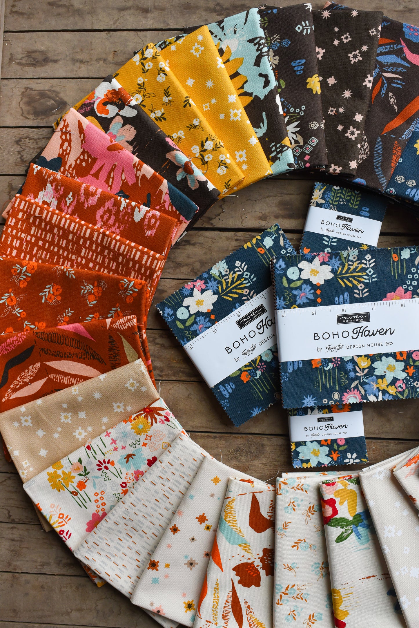 Boho Haven Jelly Roll® 45640JR Moda Precuts &nbsp;Moda Precuts 100% cotton fabric quilt strips by Fancy that Design House