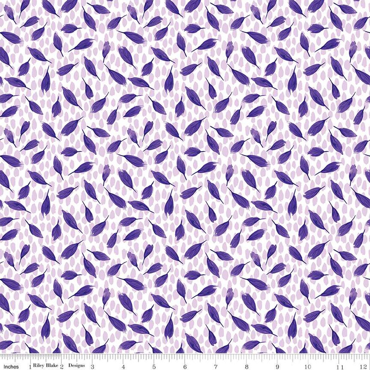 Plum Petals Leaves Cloud C15644  Riley Blake   By The Yard Fabric  cotton quilt fabric