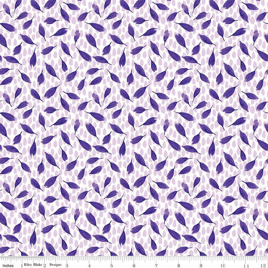 Plum Petals Leaves Cloud C15644  Riley Blake   By The Yard Fabric  cotton quilt fabric