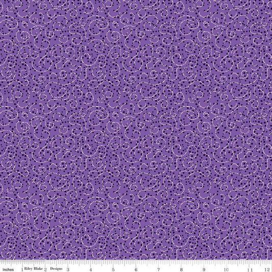 Plum Petals Geometric Purple C15643  Riley Blake   By The Yard Fabric  cotton quilt fabric