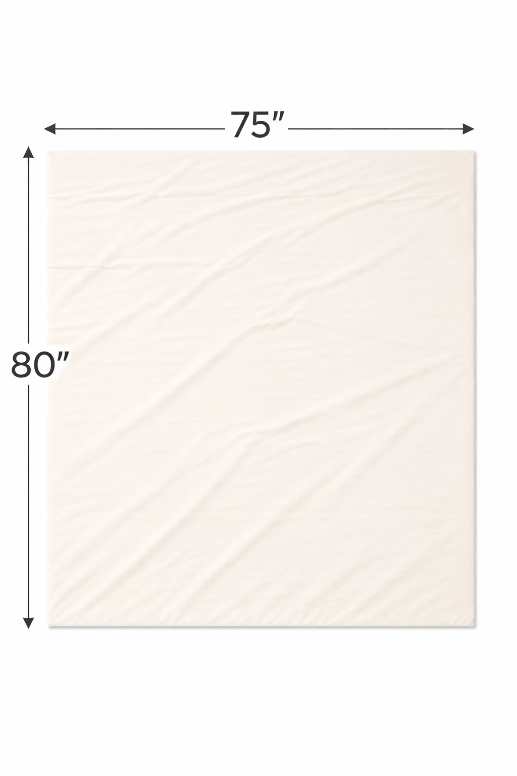NEW PlushMere™ Backing in Cream – 80" x 75"