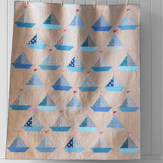 Tilda Sailboat Sew-Ready Precut Quilt Kit 58" x 68"