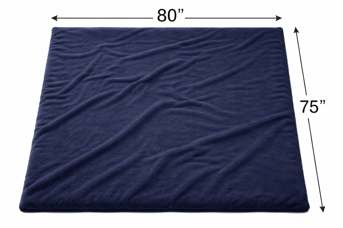 NEW Plushmere Backing in Navy 80" X 75"