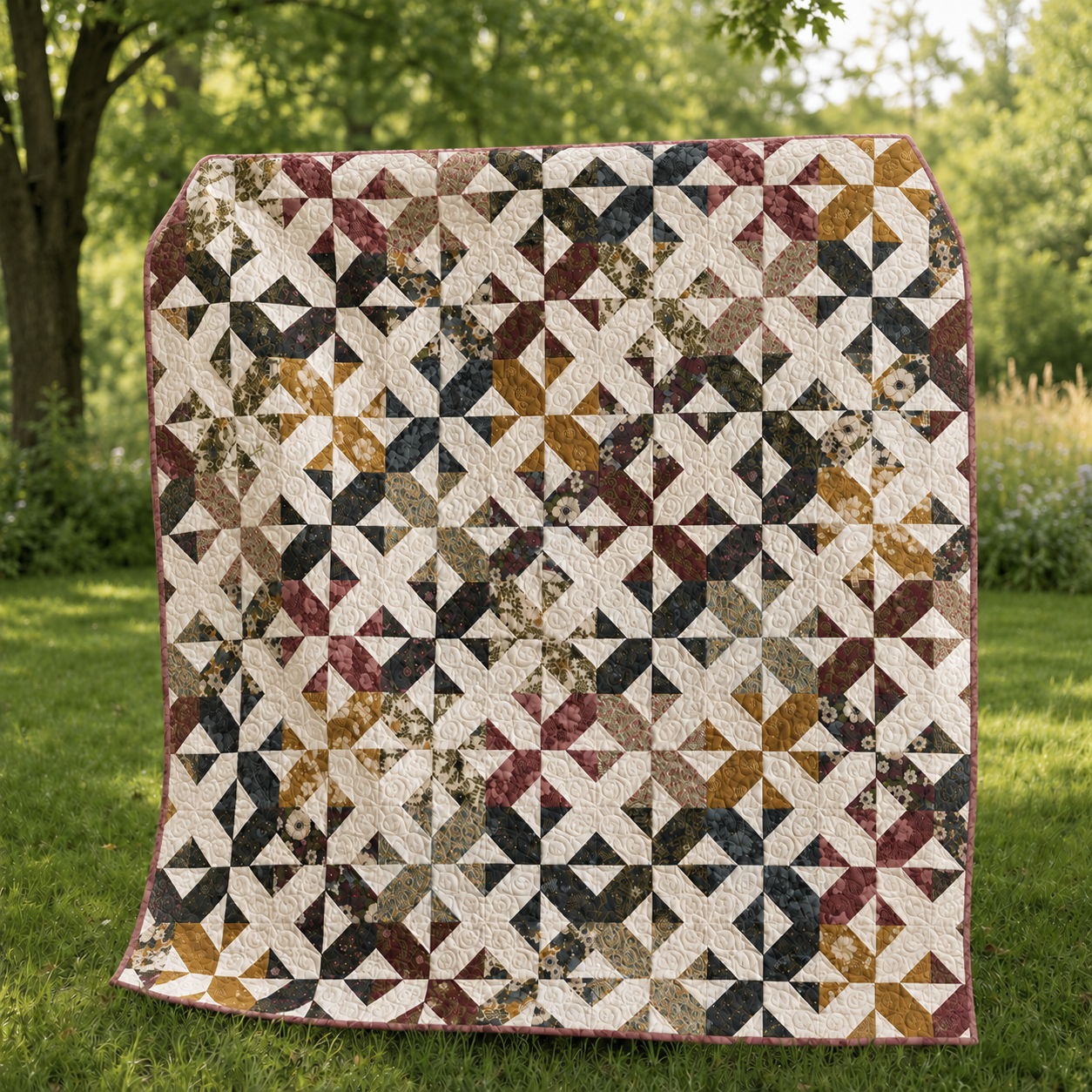 Bloomcross with Chelsea Garden by Moda Fabric