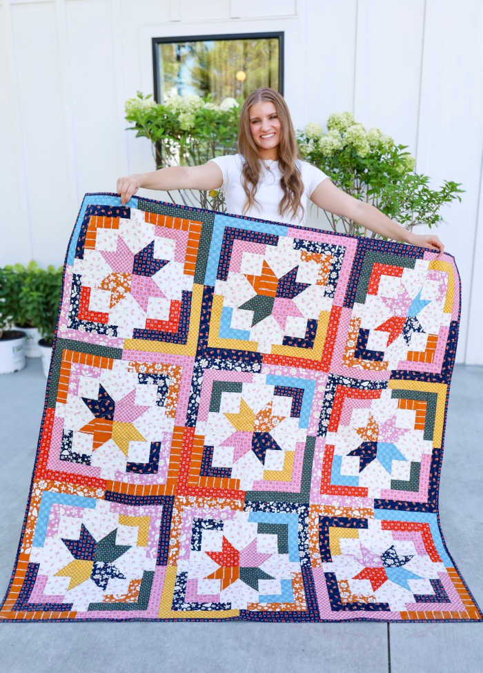 Cozy Cabin Precut Sew-Ready Quilt Kit Featuring Ruby Star Maple Sugar Fabric