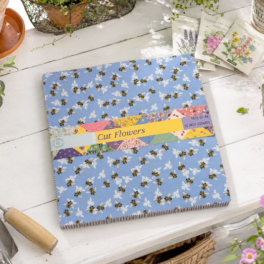 Cut Flowers 10" Square Pack of 46 Stashies Precuts