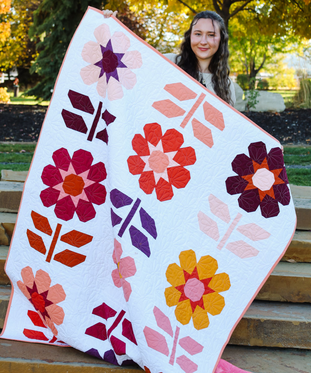 Daisy Mae Precut Quilt Kit Featuring Moda Bella Solids