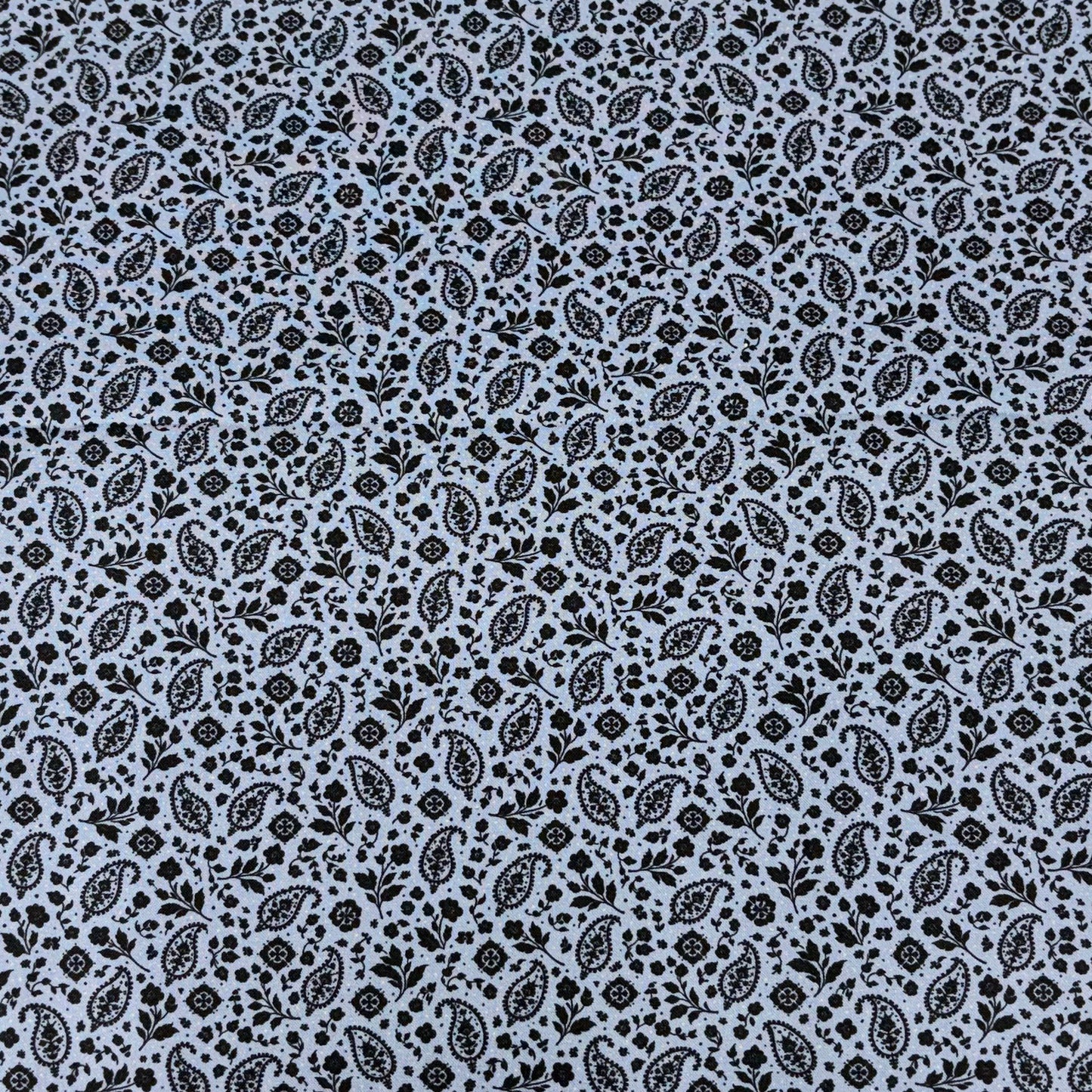 Blue and Navy Floral Paisley Backing for Freedom Song Quilt, 3 7/8 yards