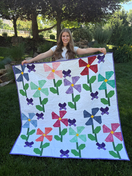 Sweet Tea Garden Party Precut Sew-Ready Quilt Kit (Backing included!)