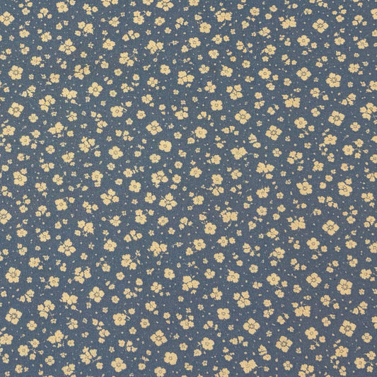 Blue and White  Floral Backing for Freedom Song Quilt, 3 7/8 yards