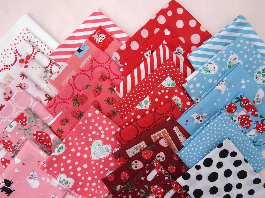 Funny Valentine Layer Cake® 37140LC Moda Precuts &nbsp;Moda Precuts &nbsp;pre-cut Layer Cake 10" squares quilt fabric by Lizzy House