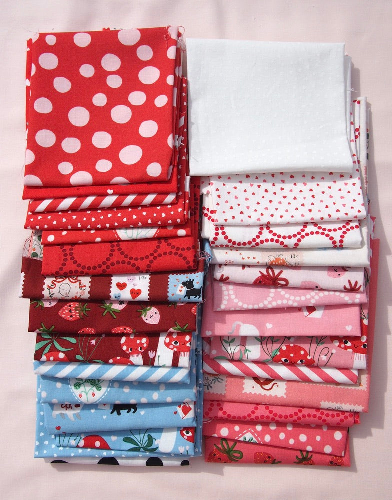 Funny Valentine Jelly Roll® 37140JR Moda Precuts &nbsp;Moda Precuts 100% cotton fabric quilt strips by Lizzy House