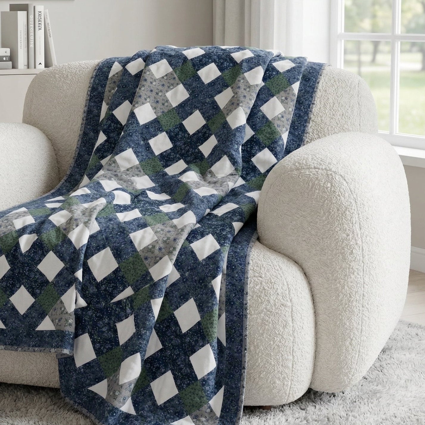 Belvoir Blue Precut Quilt Kit