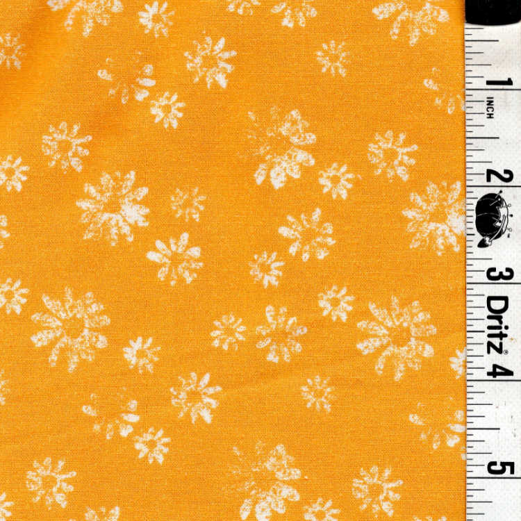 5-Yard Continuous Fabric Cuts Golden Daisy Dust – Endless Possibilities!