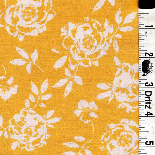 5-Yard Continuous Fabric Cuts Golden Rose Nectar – Endless Possibilities!