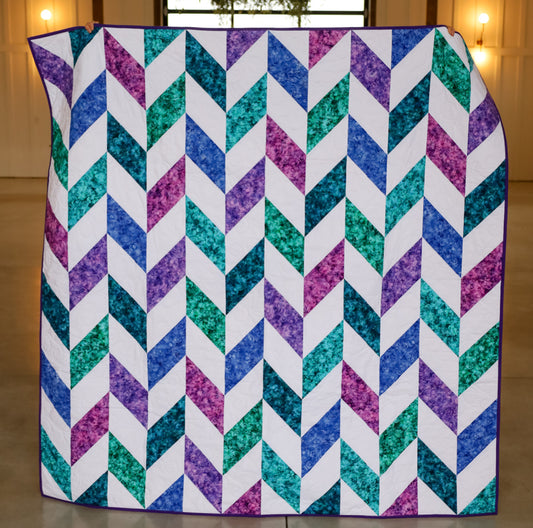 Herringbone Harmony Sew-Ready Quilt Kit