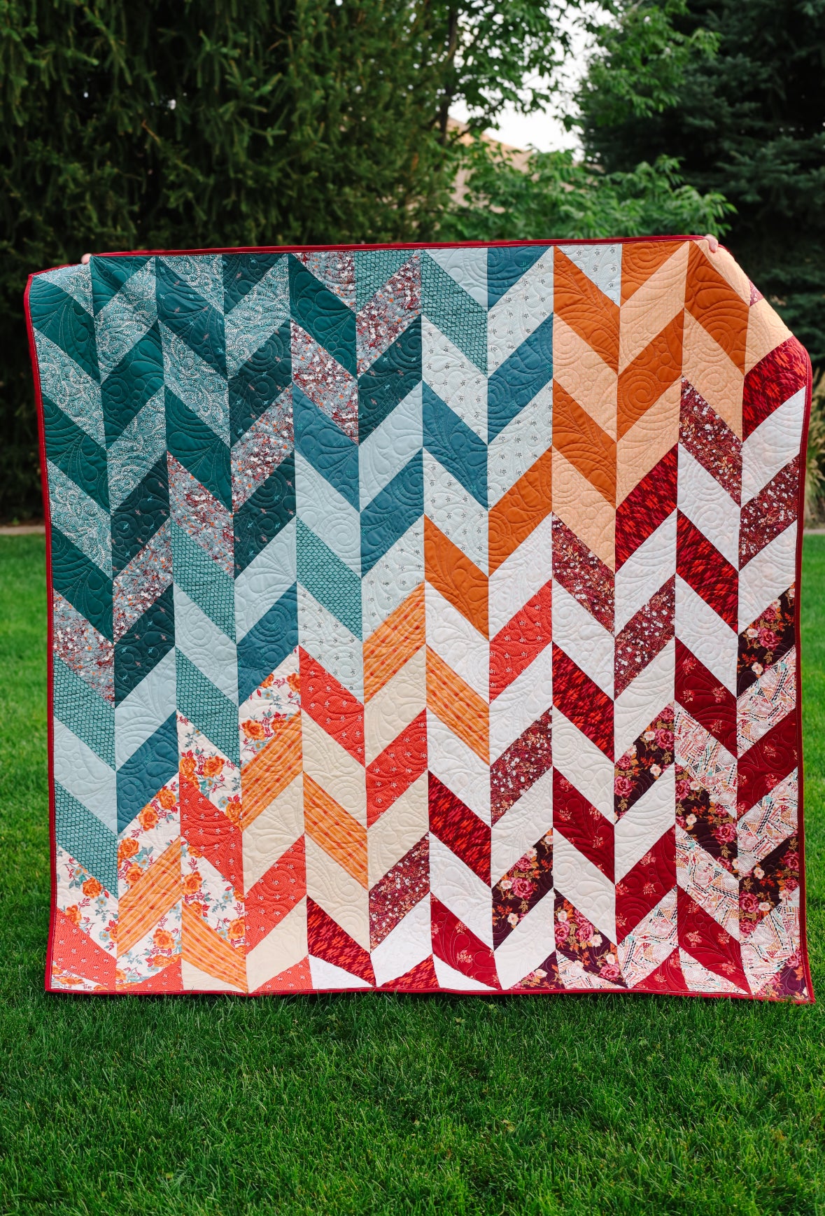 Herringbone Ombre Sew-Ready Precut Quilt Kit