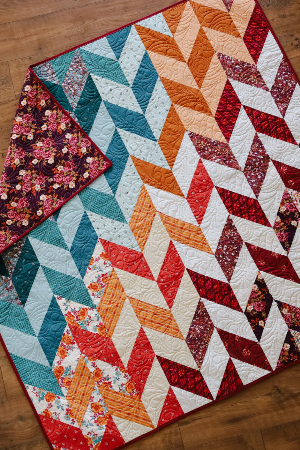 Herringbone Ombre Sew-Ready Precut Quilt Kit