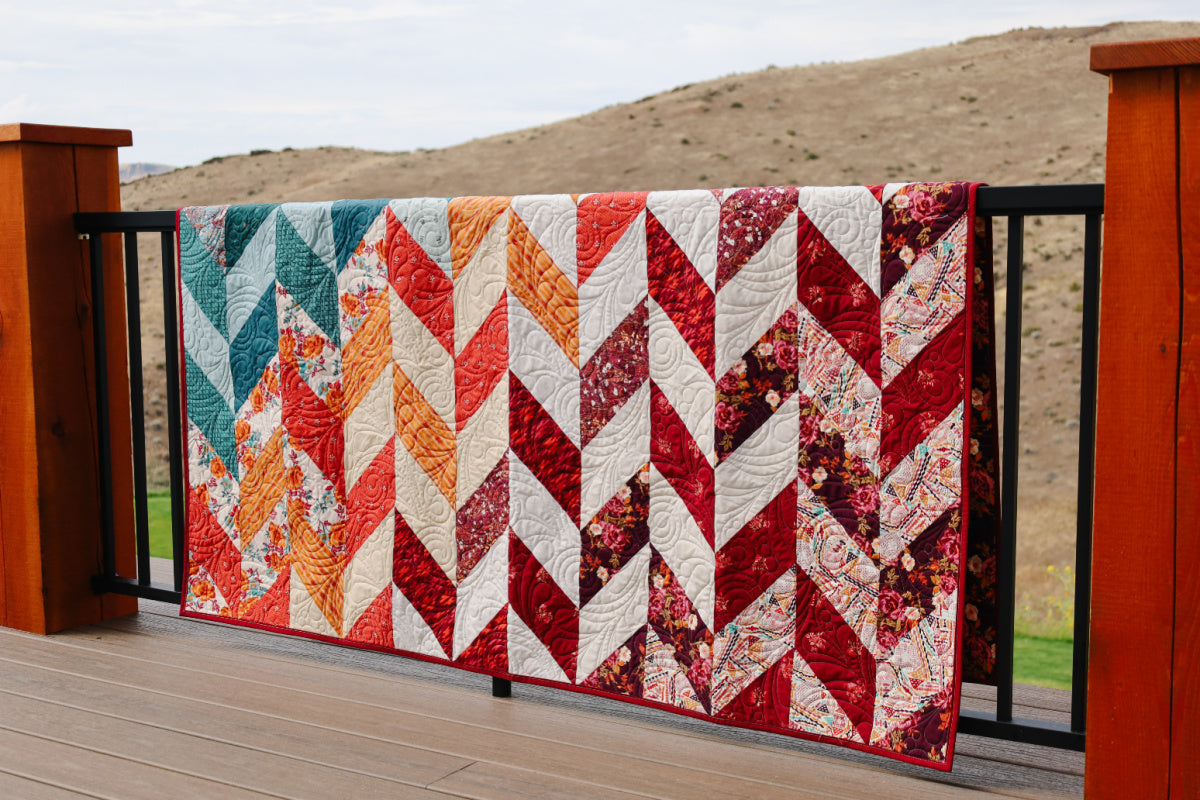 Herringbone Ombre Sew-Ready Precut Quilt Kit