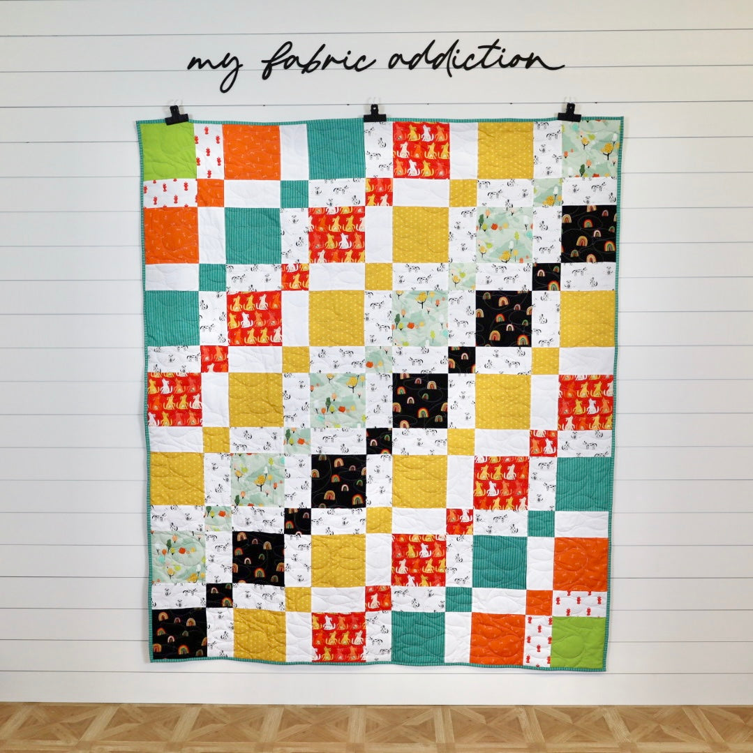 Doggo Sew-Ready Quilt Kit Featuring Art Gallery Fabrics