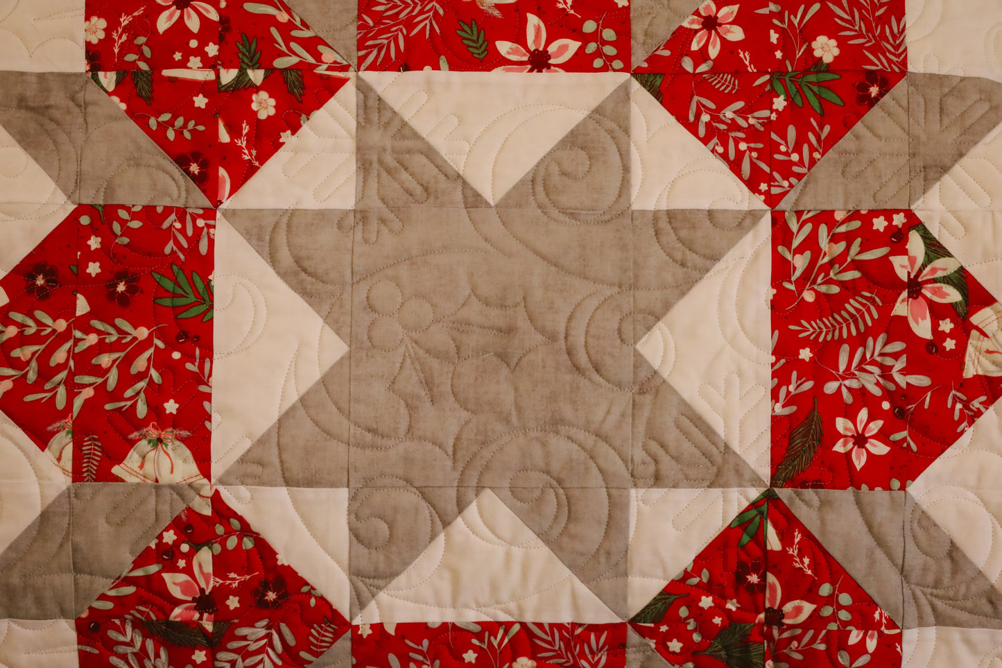 Swoon Christmas Precut Sew-Ready Quilt Kit featuring Riley Blake Mistletoe & Holly