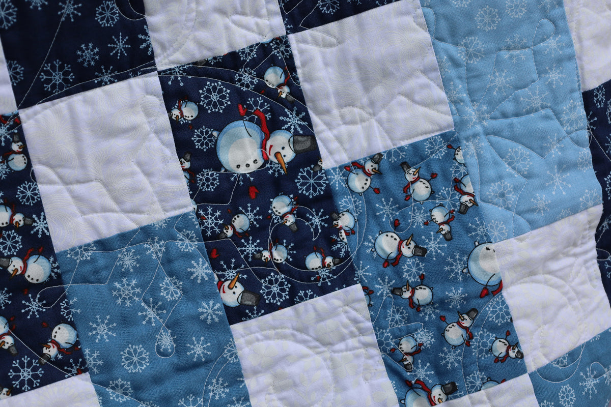 Brick Snowman Precut Quilt Kit (Backing Available) – My Fabric Addiction