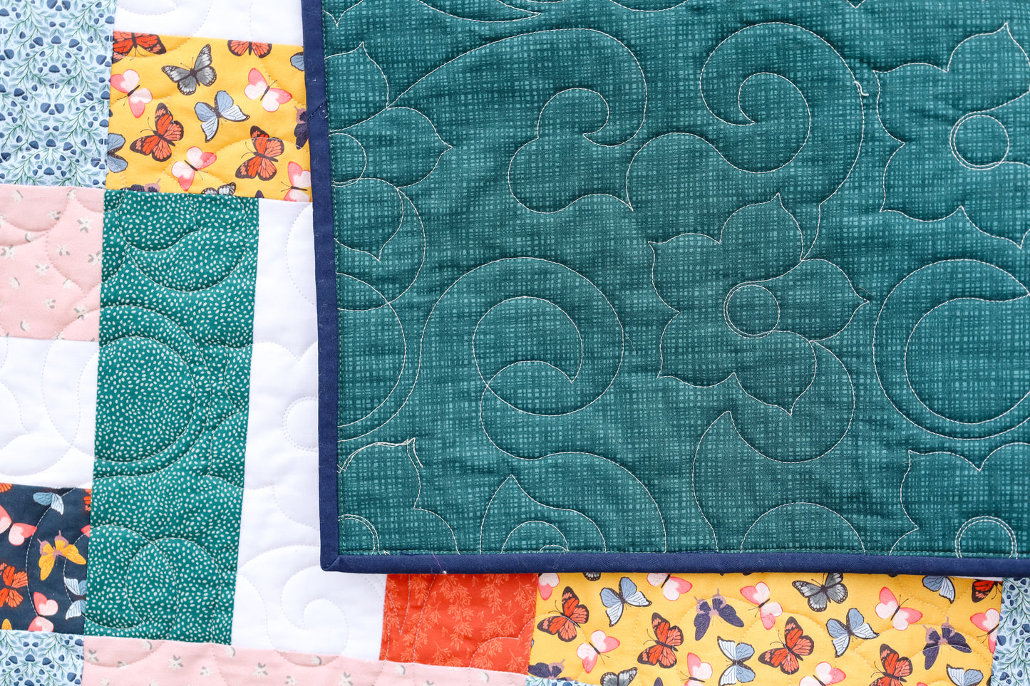 Picket Fences in Jewel Precut Sew-Ready Quilt Kit (backing available)