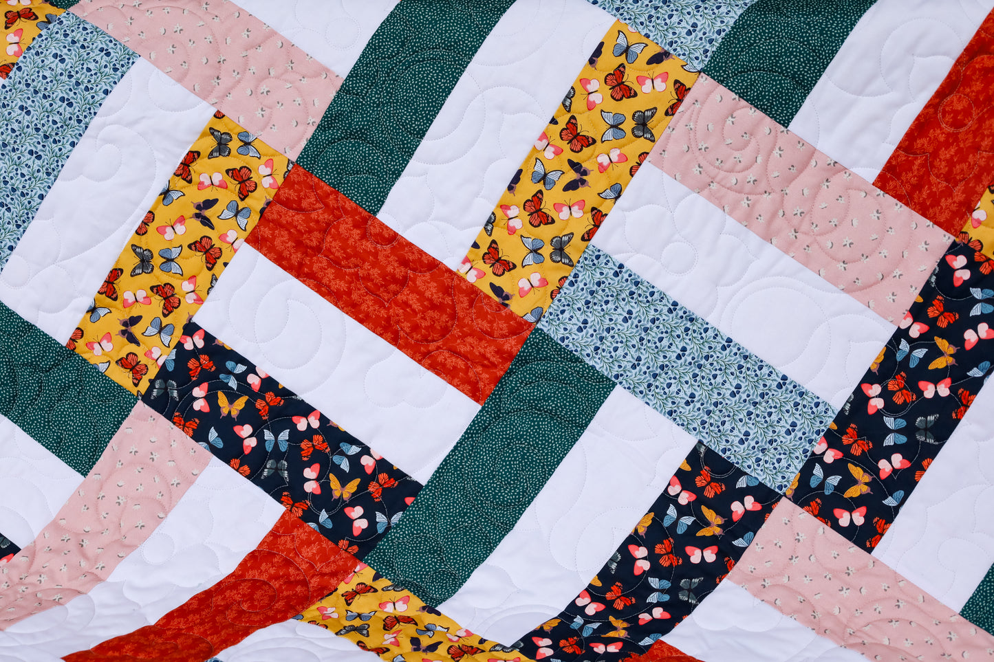 Picket Fences in Jewel Precut Sew-Ready Quilt Kit (backing available)
