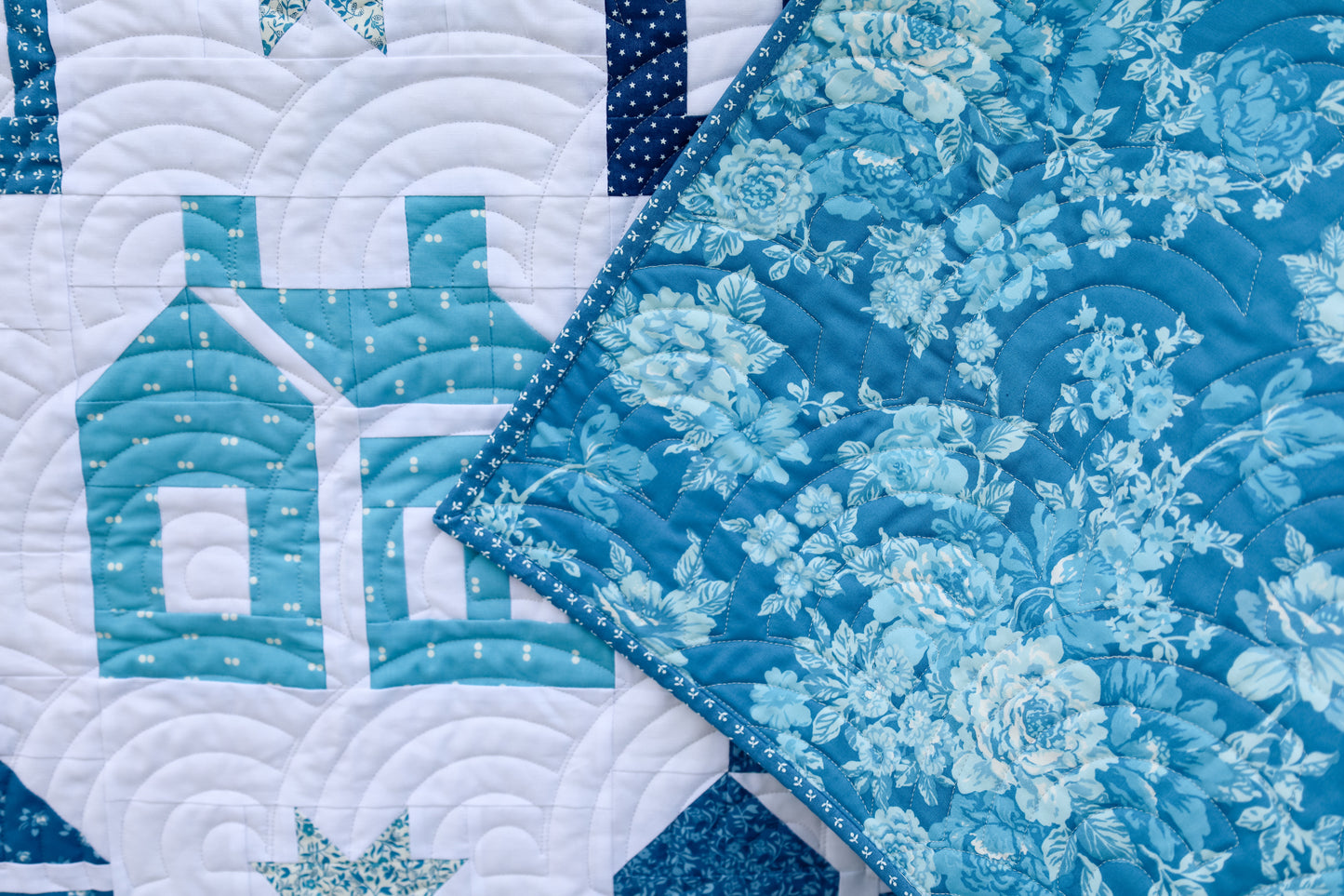 Home Precut Sew-Ready Quilt Kit Featuring Moda Blueprint Fabric by Camille Roskelley