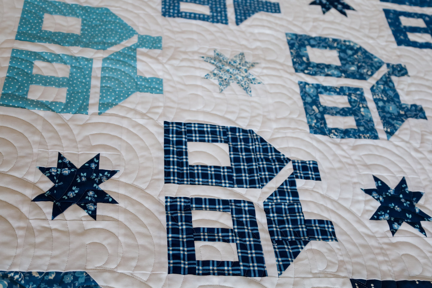 Home Precut Sew-Ready Quilt Kit Featuring Moda Blueprint Fabric by Camille Roskelley