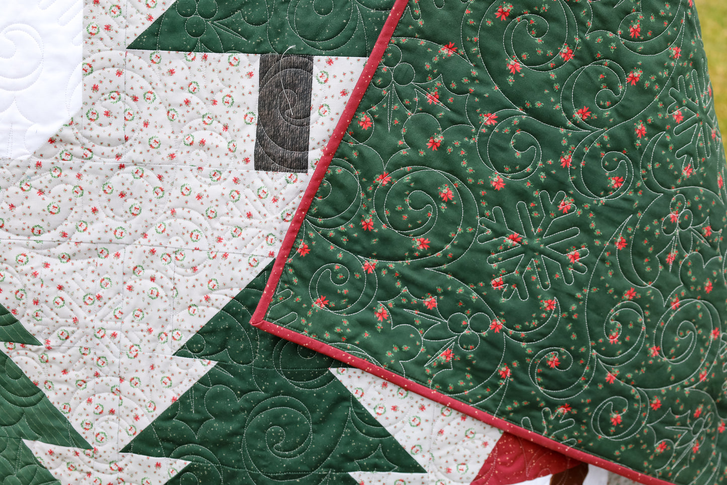 Gnomes Gone Wild in Greige Pre-Cut Quilt Kit Ready to sew
