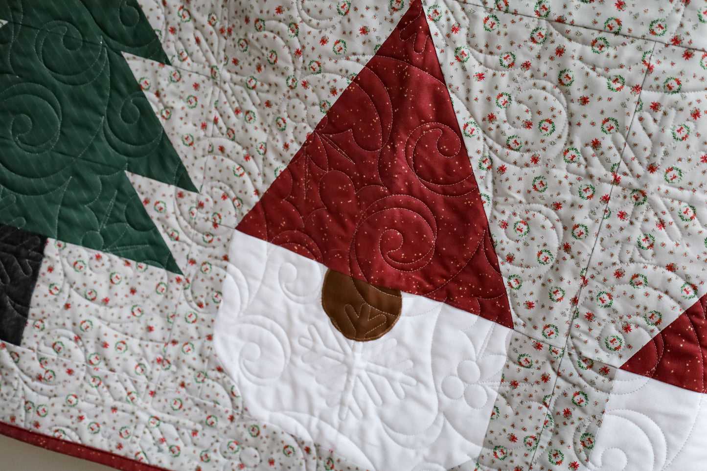 Gnomes Gone Wild in Greige Pre-Cut Quilt Kit Ready to sew