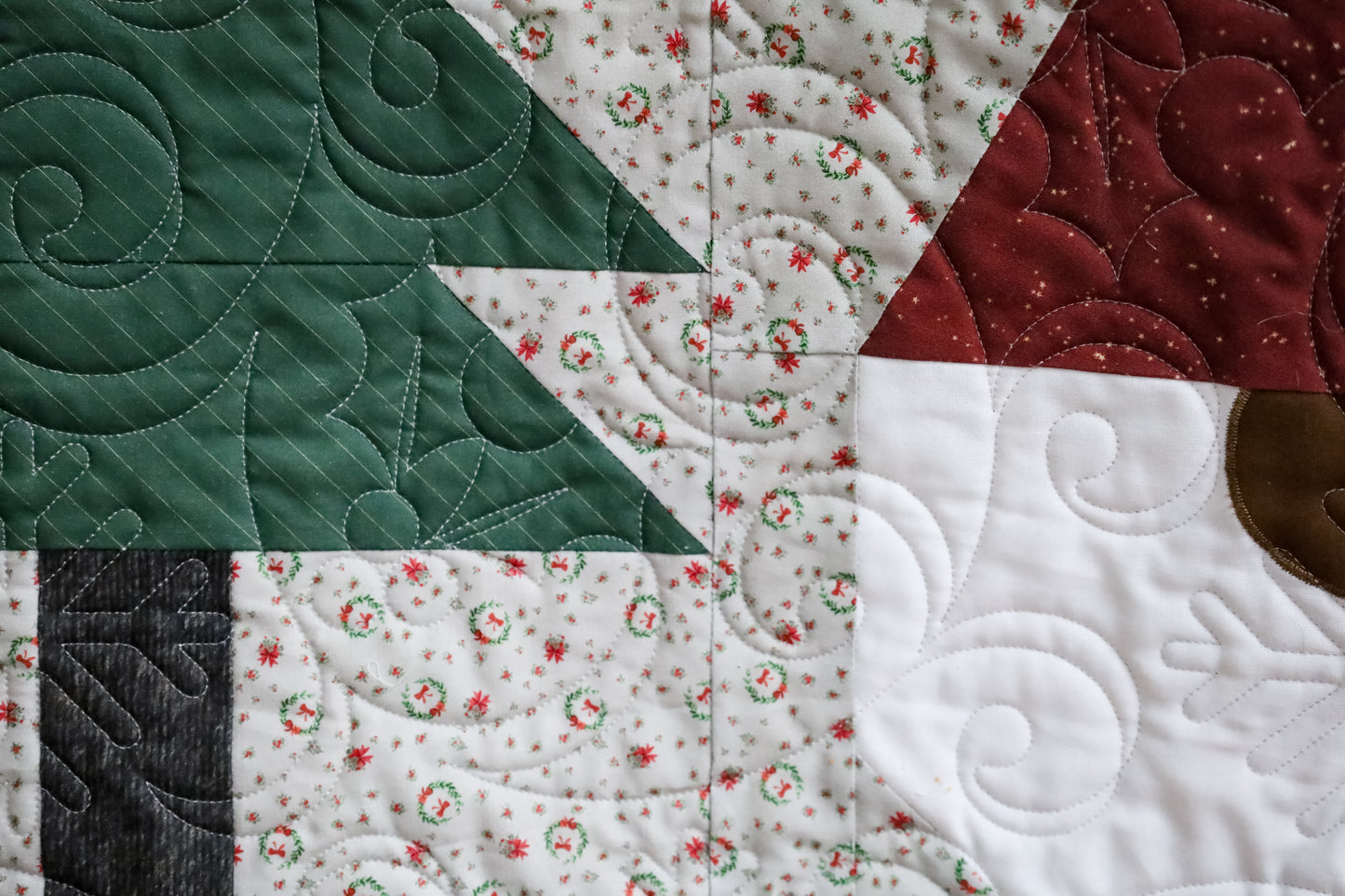 Gnomes Gone Wild in Greige Pre-Cut Quilt Kit Ready to sew