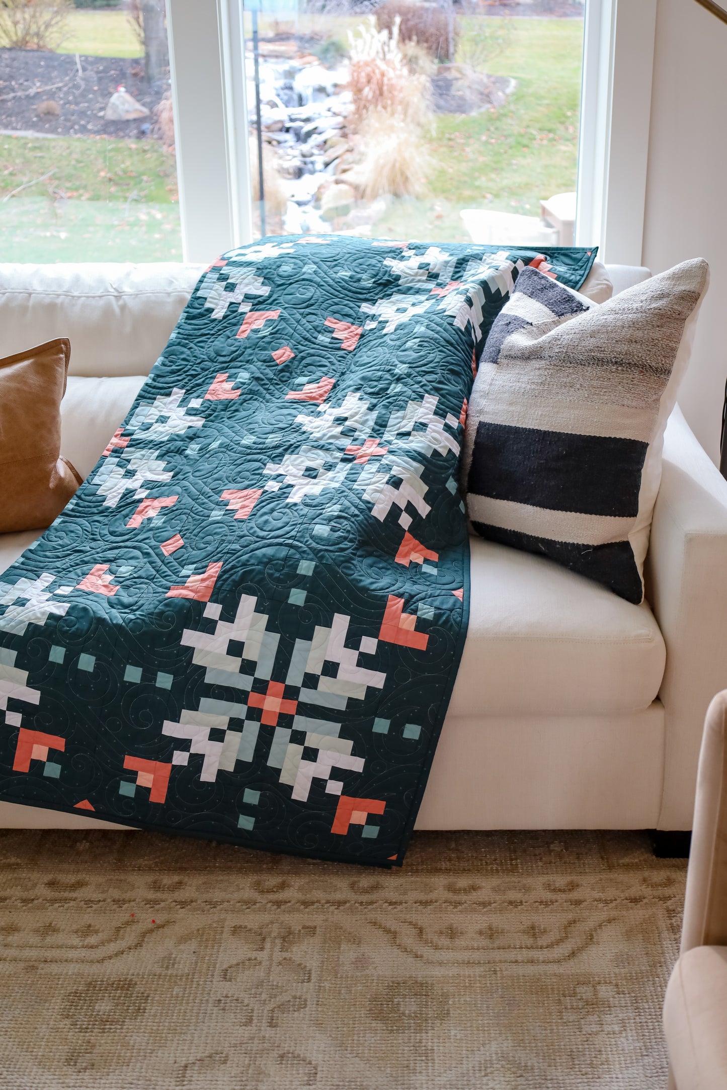 Frostflower by Abby Maed  Quilt  Precut Quilt Kit Featuring Art Gallery Fabrics