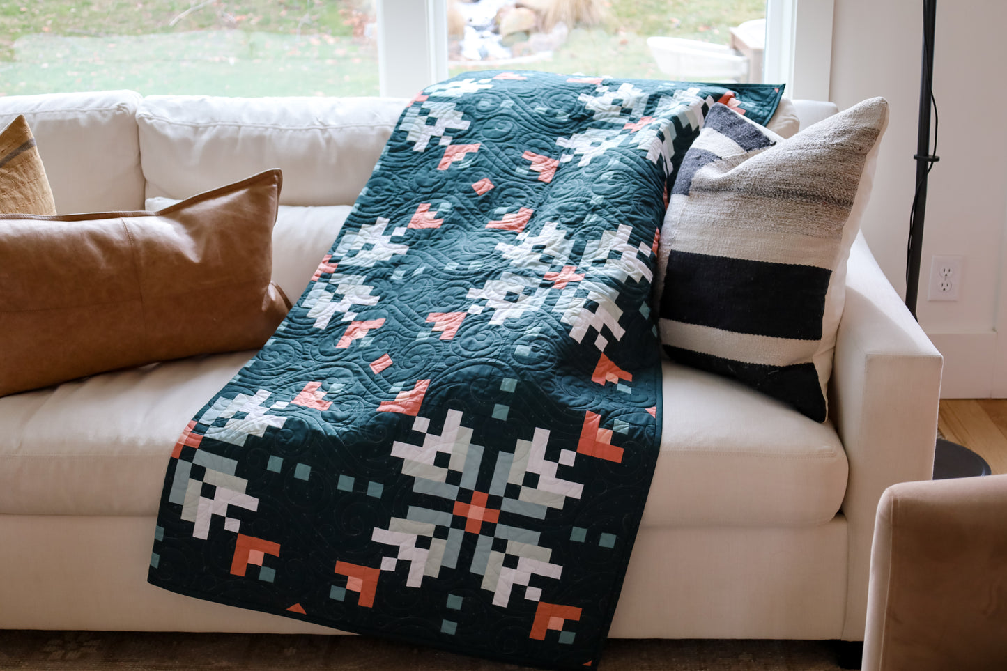 Frostflower by Abby Maed  Quilt  Precut Quilt Kit Featuring Art Gallery Fabrics