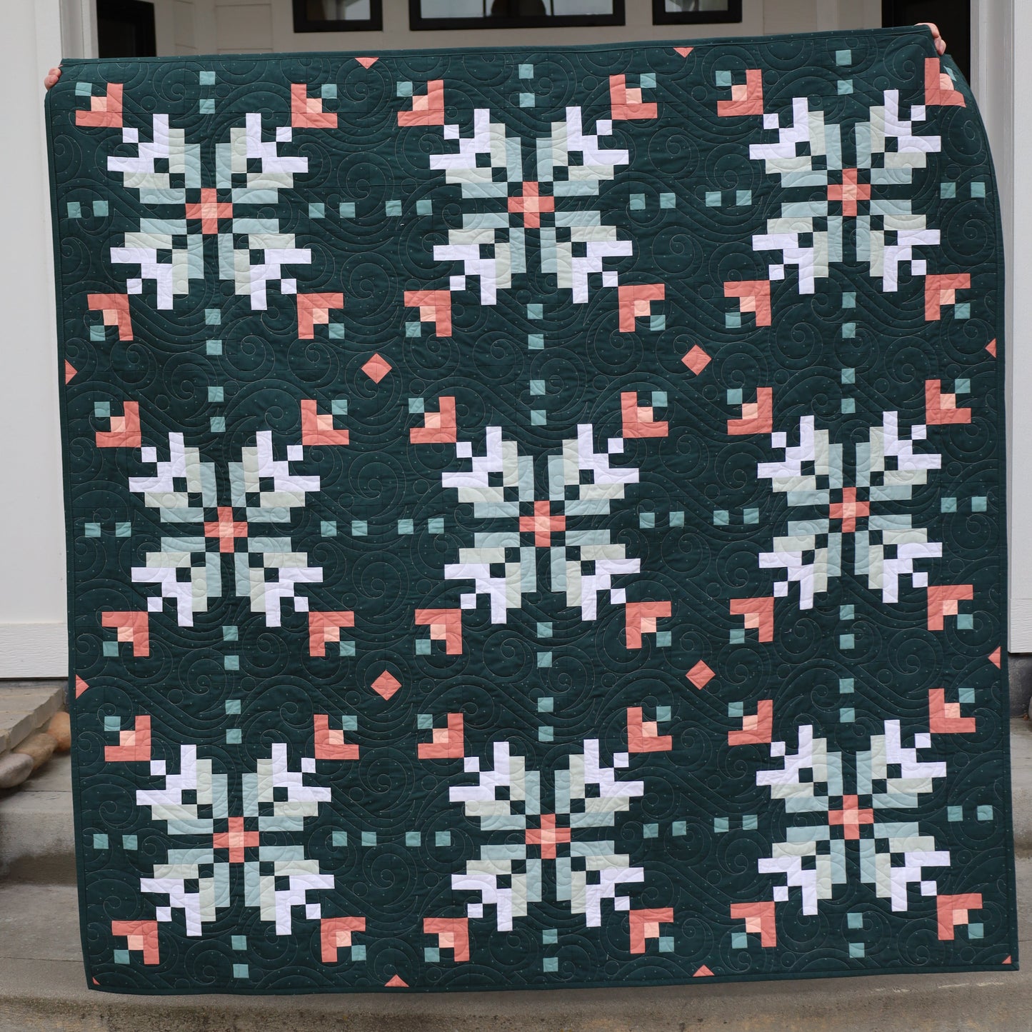 Frostflower by Abby Maed  Quilt  Precut Quilt Kit Featuring Art Gallery Fabrics