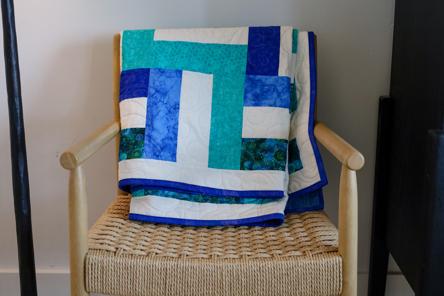 Picket Fences Breezy Blues  Pre-Cut Ready-To-Sew Quilt Kit